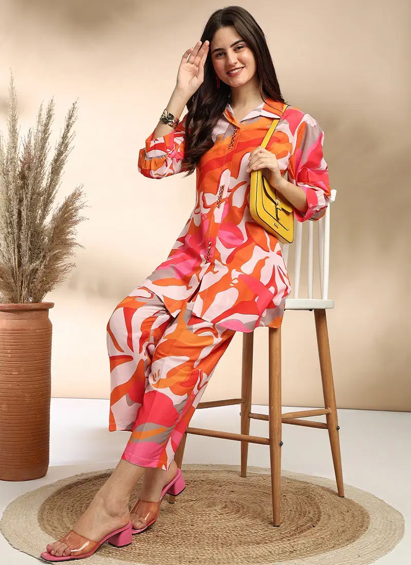 Hit Colour Hiyana 104 Printed Muslin Co Ord set Wholesale Shop In Surat